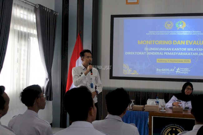Kanwil Ditjenpas Jateng Gelar Monev Perkuat Kinerja Pemasyarakatan