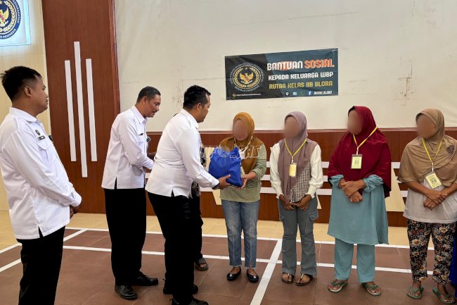 Tunjukkan Kepedulian, Rutan Blora Salurkan Bantuan untuk Keluarga Warga Binaan