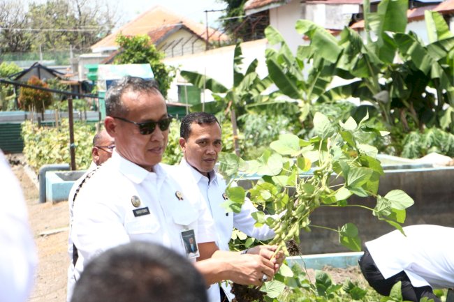 Dinilai Produktif, Program Ketahanan Pangan Lapas Madiun Diapresiasi Kakanwil 