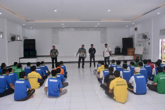 Peserta Rehabilitasi Sosial Lapas Narkotika Muara Sabak Ikuti Sosialisasi Narkoba