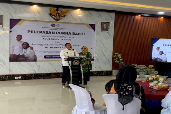 Teladan yang Menginspirasi, Lapas Banyuasin Gelar Purnabakti Agus Susanto