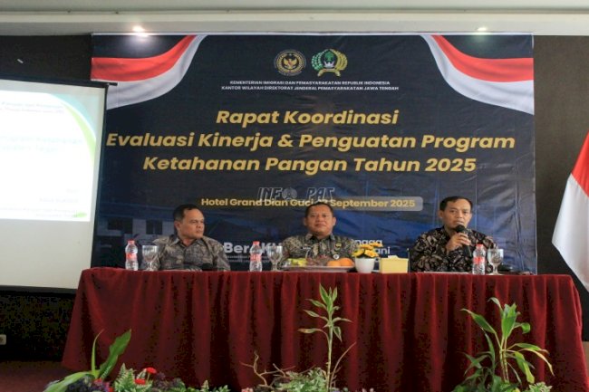 Evaluasi Kinerja dan Penguatan Ketahanan Pangan, Ini Pinta Kakanwil Ditjenpas Jateng