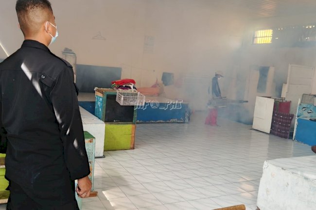 Cegah DBD, Lapas Tolitoli Gelar Fogging di Lingkungan Hunian