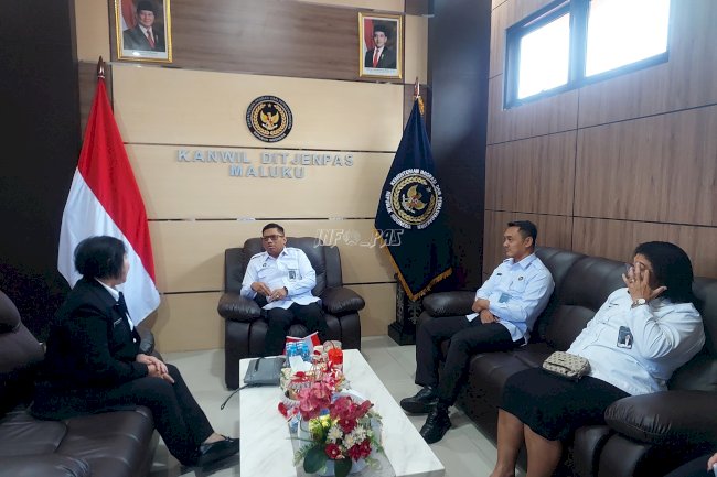 Kakanwil Ditjenpas Maluku dan Asdep Kemenko Kumham Imipas Kolaborasi Perkuat Pemasyarakatan