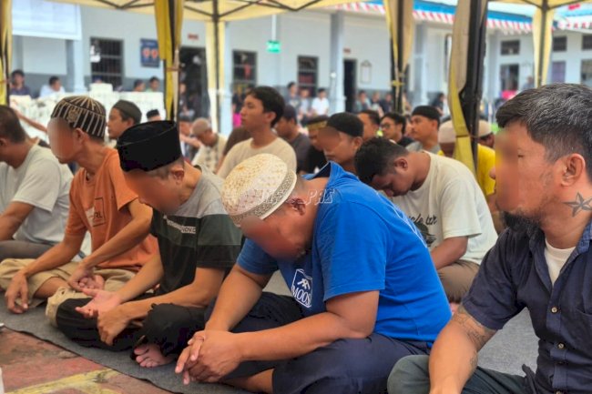 Peringatan Maulid Nabi Rutan Palu, Petugas & Warga Binaan Khidmat dalam Kekeluargaan