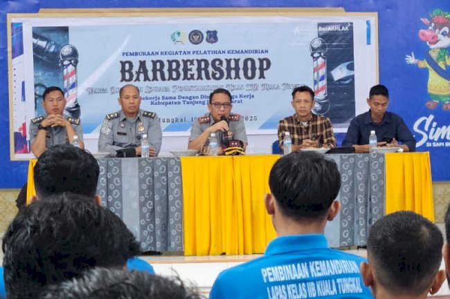 Lapas Kuala Tungkal Kembali Buka Pelatihan Kemandirian Barbershop untuk Warga Binaan