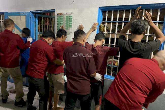 Tegakkan Kamtib, Kanwil Ditjenpas Kalsel Razia Lapas Amuntai