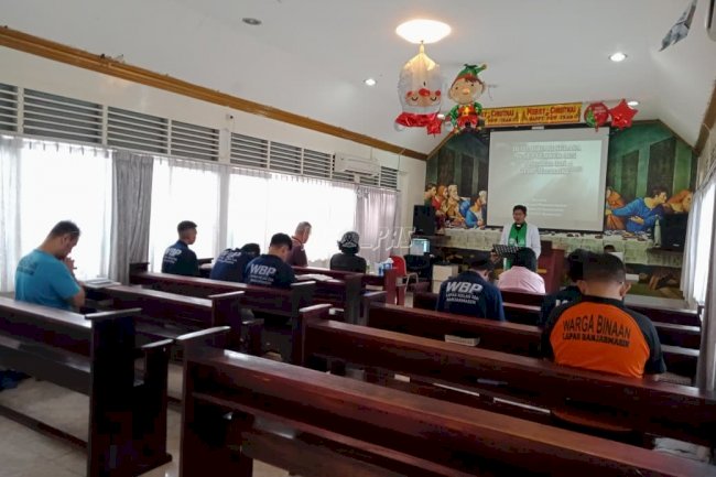 Ibadah GPIB Teguhkan Iman Warga Binaan Lapas Banjarmasin