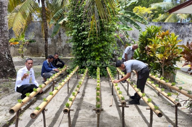 Dukung Ketahanan Pangan, Lapas Geser Kembangkan Sayuran Hidroponik Bambu