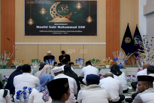 LPKA Ambon Bina Kepribadian Anak Binaan lewat Peringatan Maulid Nabi Muhammad saw. 