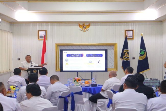 Wujudkan Pelayanan Humanis dan Bebas Korupsi, Pemasyarakatan Kalsel Dapat Penguatan ZI dari Irwil I Kemenimipas