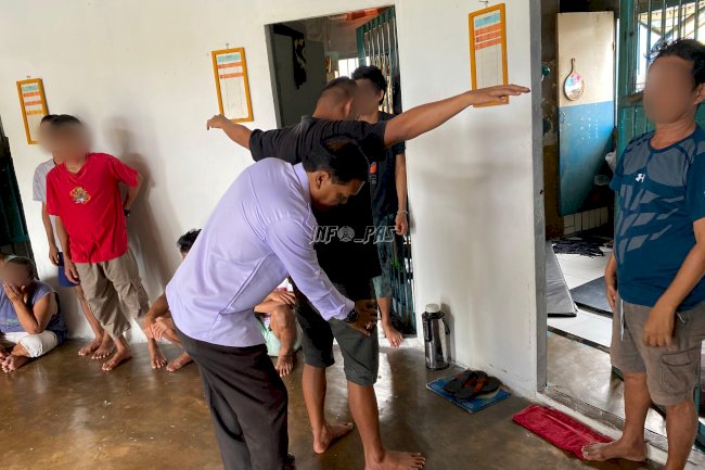 Sapu Bersih Halinar, Lapas Luwuk Rutin Geledah Blok Hunian