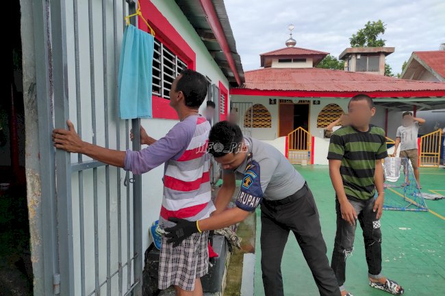 Jaga Kondusivitas, Lapas Tual Gelar Razia Insidental di Blok Hunian