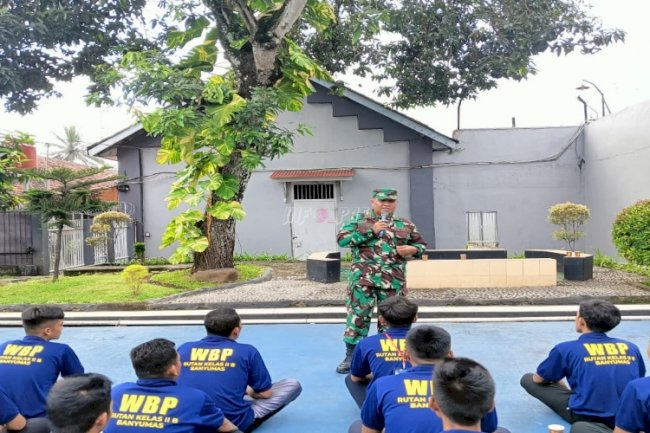 Rutan Banyumas Gelar Pembinaan Kesadaran Bela Negara bagi Warga Binaan 