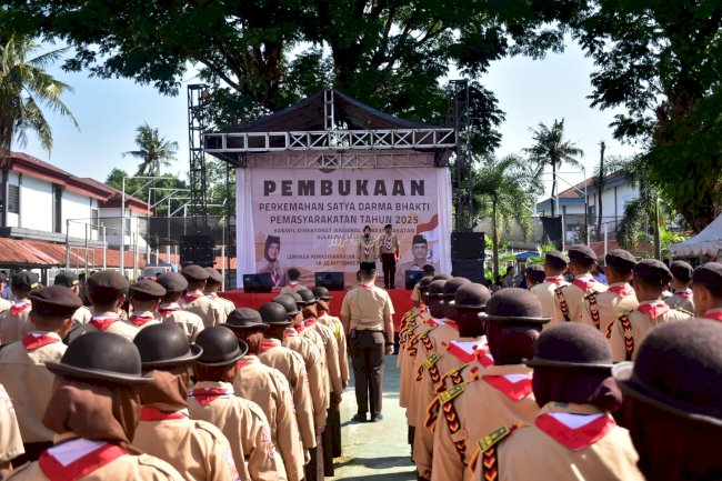 Kanwil Ditjenpas Sulsel Dorong Pembentukan Karakter Warga Binaan Lewat Kepramukaan