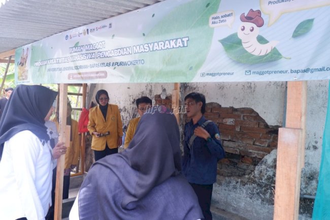 Kembangkan Budidaya Maggot, Bapas Purwokerto Gandeng Mahasiswa Pertanian Unsoed 