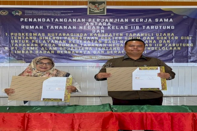 Rutan Tarutung Sepakati PKS dengan Puskesmas Hutabaginda dan PT Dame Alam Sejahtera