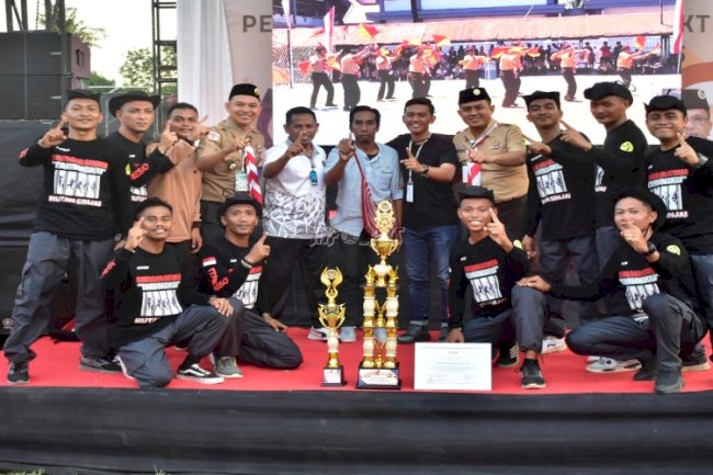 Warga Binaan Rutan Sinjai Juara Umum I Perkemahan Satya Darma Bhakti di Makassar