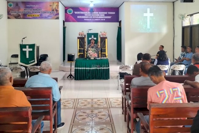 Lapas Ambon dan Penyuluh Penyuluh Agama Kristen Kemenag Prov. Maluku Bangkitkan Semangat Warga Binaan