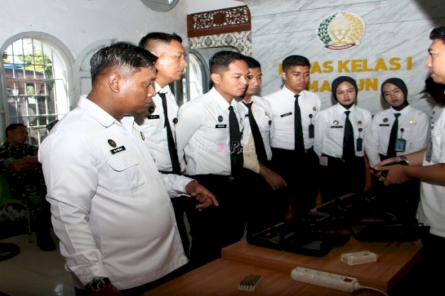 Dukung Tugas Pengamanan, CASN Lapas Madiun Dapat Bekal Pemahaman Senpi