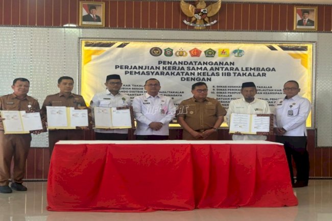 Optimalkan Pembinaan, Lapas Takalar Teken PKS dengan 12 Stakeholder