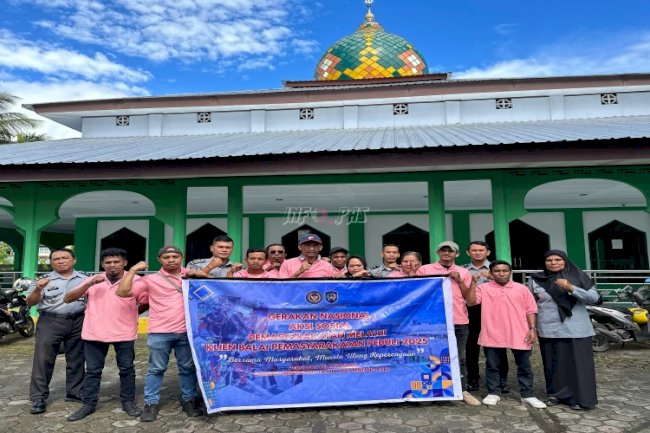 Bakti Sosial di Masjid Nurul Islah, Upaya Bapas Ambon Pulihkan Peran Sosial Klien