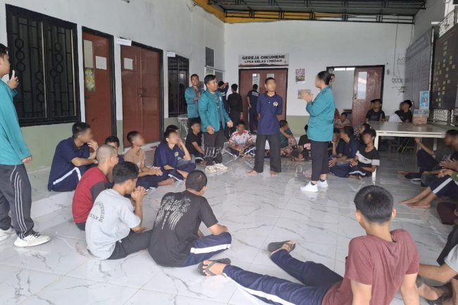 Beri Inspirasi dan Edukasi Anak Binaan, LPKA Medan Gandeng Mahasiswa Unimed