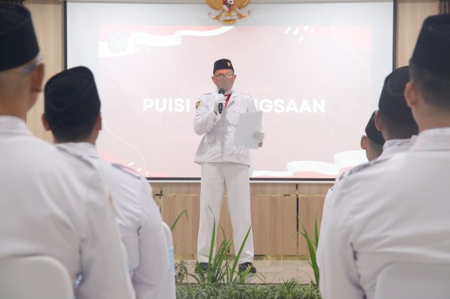 Napiter Lapas Cipinang Suarakan Cinta Tanah Air lewat Puisi Kebangsaan