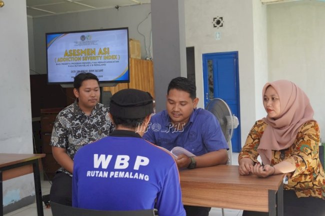 Siapkan Rehabilitasi Sesuai Kebutuhan Warga Binaan, Rutan Pemalang-BNNK Batang Lakukan Asesmen