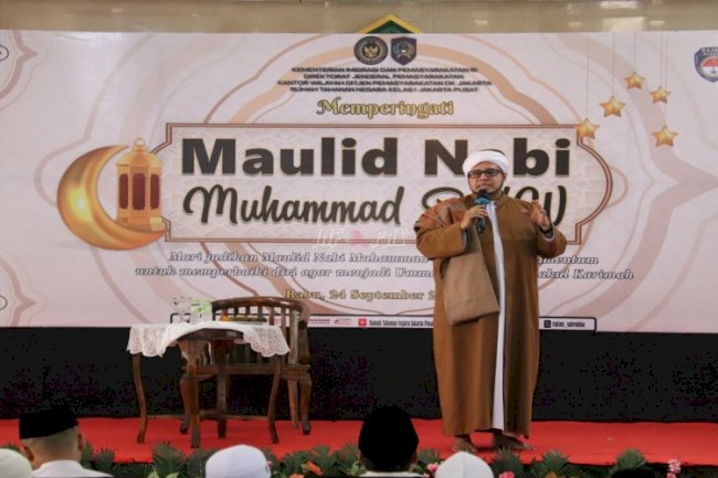  Peringati Maulid Nabi, Rutan Jakarta Pusat Perkuat Pembinaan Spritual Warga Binaan 