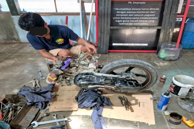 Rutan Kebumen Dorong Kemandirian Warga Binaan lewat Perbengkelan Kendaraan Ringan