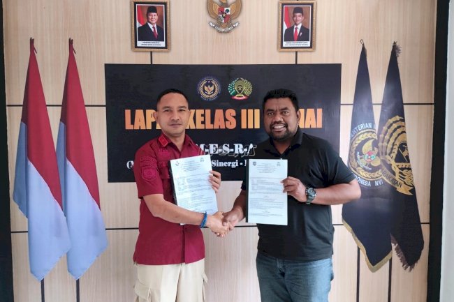 Kolaborasi Perkuat Iman Warga Binaan, Lapas Wahai dan Gereja Katolik Teken PKS