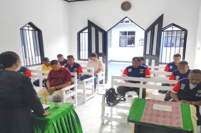Kunjungan Pastoralia GPM Bethsan, Siapkan Warga Binaan Lapas Wahai Ikut Perjamuan Kudus