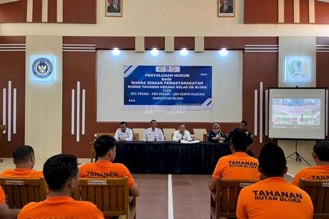 Rutan Blora Gandeng Peradi Beri Penyuluhan Hukum bagi Warga Binaan