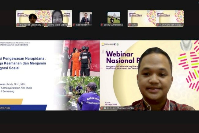  PK Bapas Semarang Jadi Narasumber di Webinar Nasional PSC FH Unnes