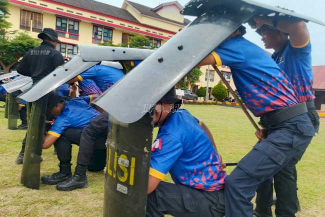 Sinergi Lapas Tolitoli–Brimob Perkuat Disiplin dan Kesiapan Petugas