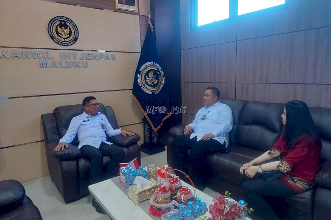 Sinergi Peradilan, Kakanwil Ditjenpas Maluku Sambut Hakim Tipikor Ambon