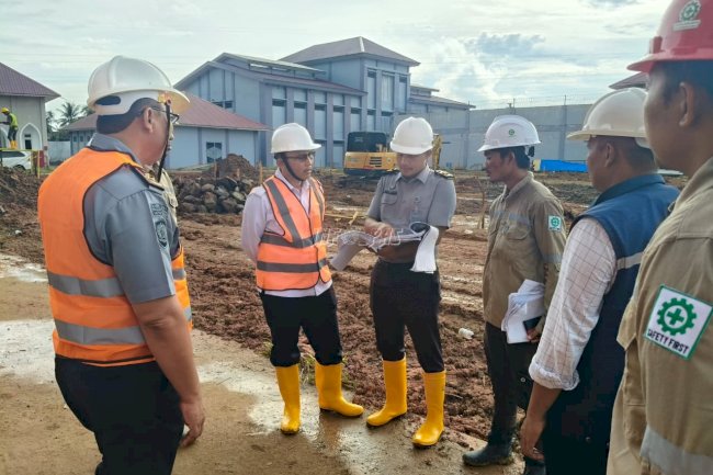 Kawal Proyek Strategis, Kakanwil Ditjenpas Aceh Tinjau Progres Pembangunan Lapas Lhokseumawe