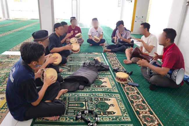 Irama Marawis Menggema di Lapas Pangkalpinang, Warnai Pembinaan Islami