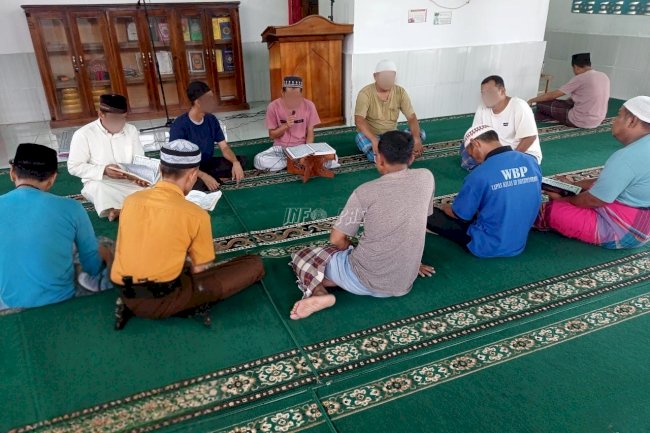 Lantunan Ayat Suci Warnai Pembinaan Rohani di Lapas Dharmasraya