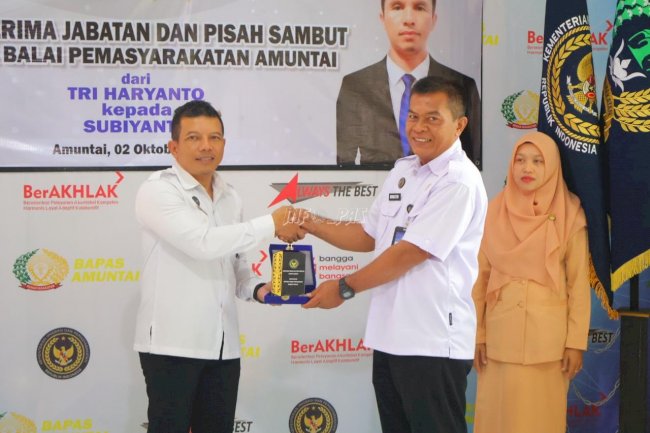 Pisah Sambut Bapas Amuntai, Kanwil Ditjenpas Kalsel Tekankan Sinergi dan Inovasi