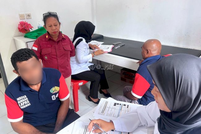 Peduli Kesehatan Warga Binaan, Lapas Wahai Gelar Skrining TBC 