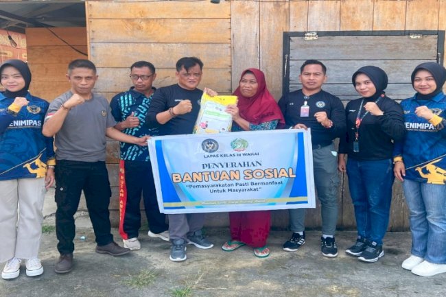 Peduli Ekonomi Warga, Lapas Wahai Kembali Bagikan Bansos