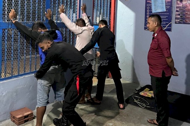 Pastikan Lingkungan Aman, Lapas Saumlaki Intensifkan Razia Blok Hunian Malam Hari