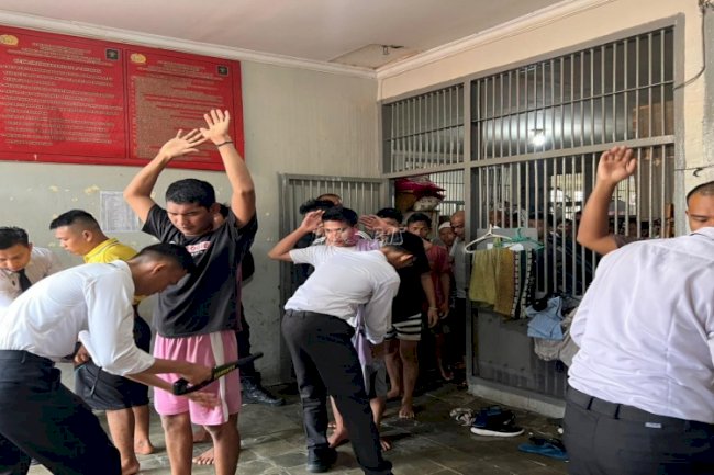 Lapas Jambi Gelar Razia Blok Hunian E2, Tegaskan Komitmen Pemberantasan Halinar