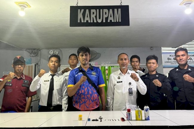 Lapas Tolitoli Gelar Razia di Blok Hunian, Sita Sejumlah Barang Terlarang