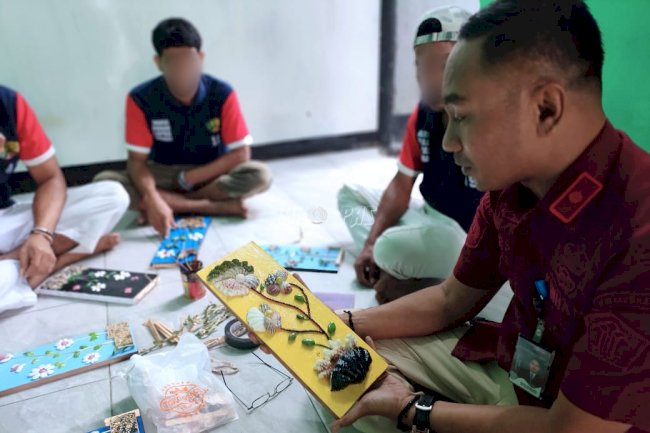 Pebble Art Warga Binaan Lapas Wahai Siap Ramaikan Pasar UMKM