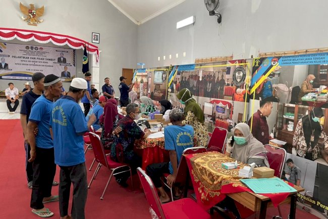 Lapas Slawi Gandeng Puskesmas Kambangan Gelar Skrining VCT bagi Warga Binaan