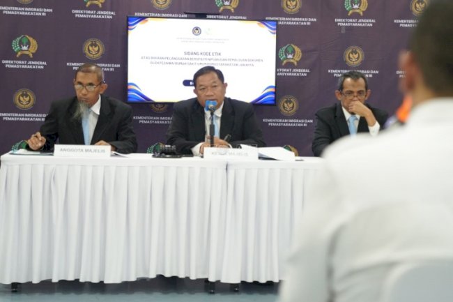 Tindak Lanjut Dugaan Pelanggaran, Ditjenpas Kembali Gelar Sidang Kode Etik