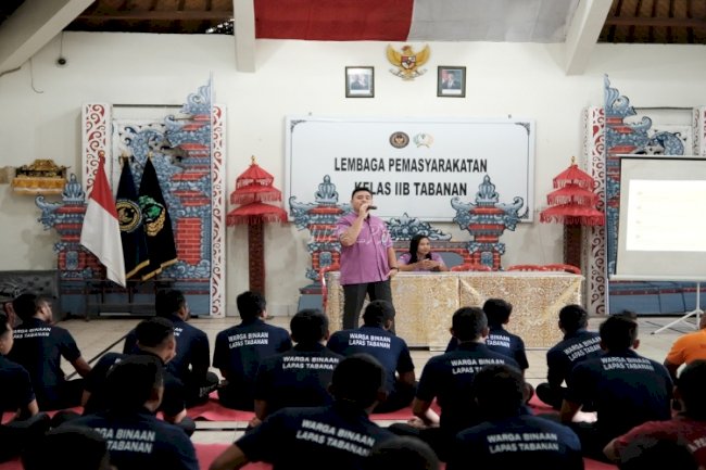 Tingkatkan Kesadaran Warga Binaan, Lapas Tabanan Gelar Penyuluhan Bahaya Napza